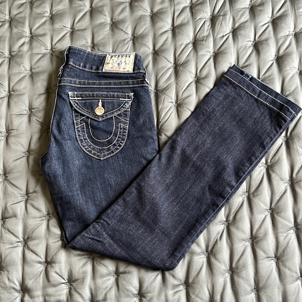 True Religion womens jeans. Size 27. Inseam 29 inches.
